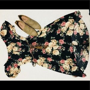Fashion Q Floral Off Shoulder Hi-lo dress